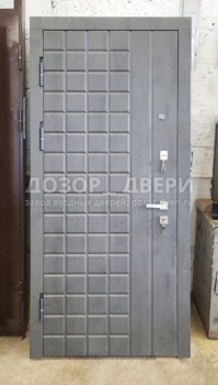 Дверь «Куб» МДФ отделка серого цвета