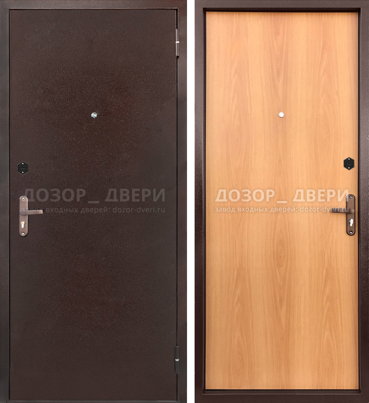 Входная дверь в квартиру Д-412 порошковое напыление + ламинат